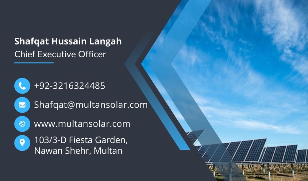 Contact Multan Solar Technologies (Pvt.), Multan